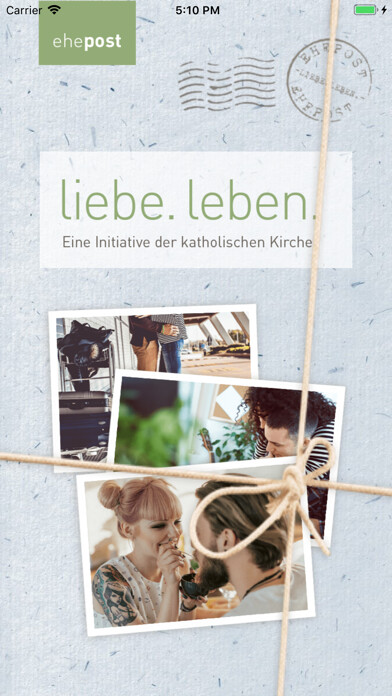 Emulate iPhone app Die ehepost - liebe. leben. using MyAndroid