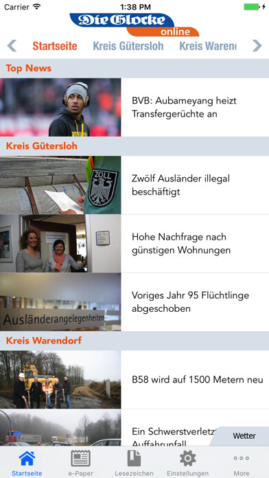Emulate iPhone app Die Glocke App using MyAndroid