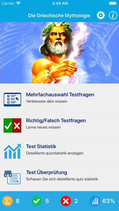 Emulate iPhone app Die Griechische Mythologie using MyAndroid Emulate iPhone app Die Griechische Mythologie using MyAndroid