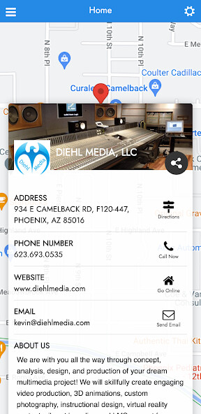Emulate iPhone app Diehl Media LLC using MyAndroid