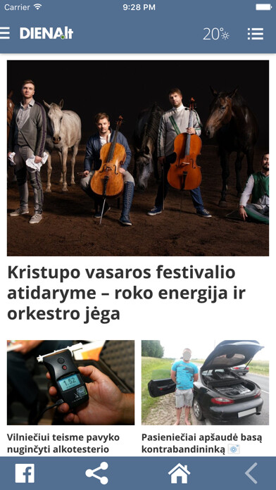 Emulate iPhone app Diena.lt using MyAndroid Emulate iPhone app Diena.lt using MyAndroid