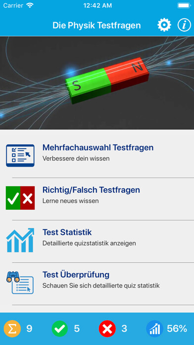 Emulate iPhone app Die Physik Quiz using MyAndroid Emulate iPhone app Die Physik Quiz using MyAndroid