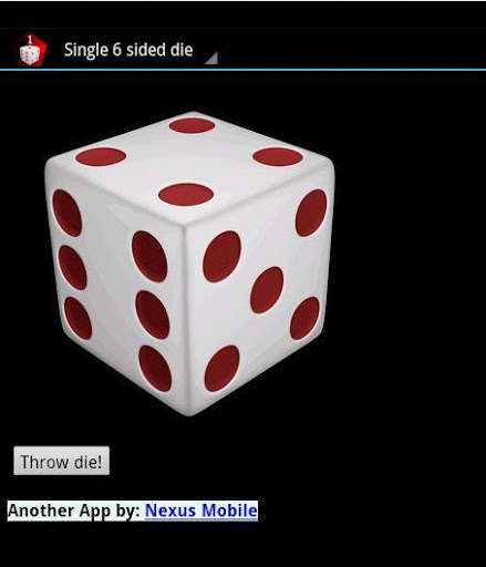 Run android online APK Die Roller - 6 sided from MyAndroid or emulate Die Roller - 6 sided using MyAndroid