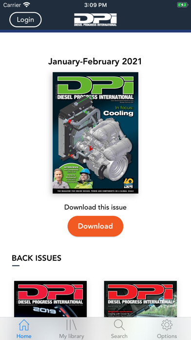 Emulate iPhone app Diesel Progress International using MyAndroid
