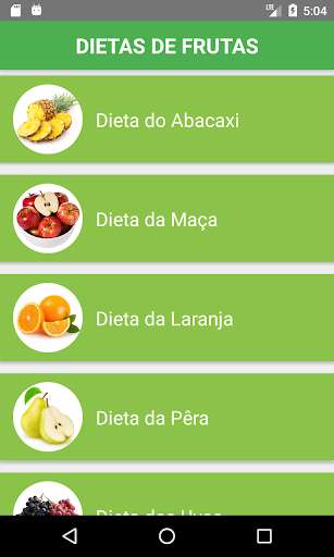 Emulate Android APK Dietas de frutas
