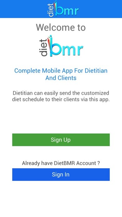 Emulate iPhone app DietBMR using MyAndroid