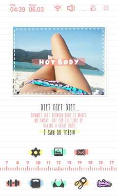 Emulate Android APK Diet Diary launcher theme Emulate Android APK Diet Diary launcher theme