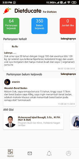 Run android online APK Dietducate (for Ahli Gizi) from MyAndroid or emulate Dietducate (for Ahli Gizi) using MyAndroid