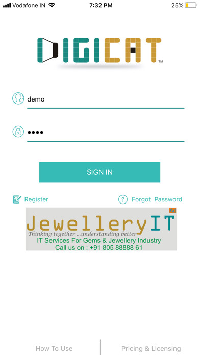 Emulate iPhone app Digicat-Jewellery IT using MyAndroid Emulate iPhone app Digicat-Jewellery IT using MyAndroid