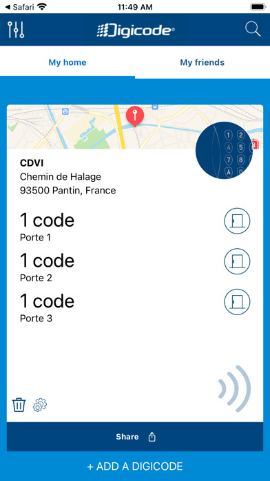 Emulate iPhone app Digicode using MyAndroid