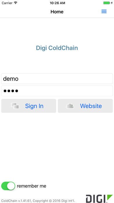 Emulate iPhone app Digi ColdChain using MyAndroid Emulate iPhone app Digi ColdChain using MyAndroid