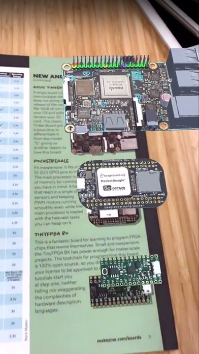 Emulate iPhone app Digi-Key AR Boards Guide using MyAndroid