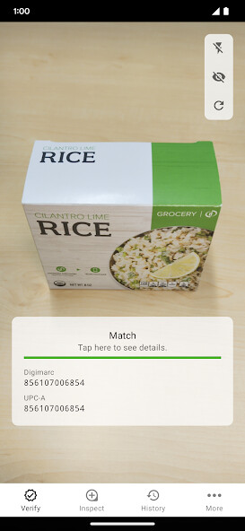 Emulate iPhone app Digimarc Verify using MyAndroid