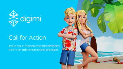 Emulate iPhone app Digimi - Play & Meet friends using MyAndroid