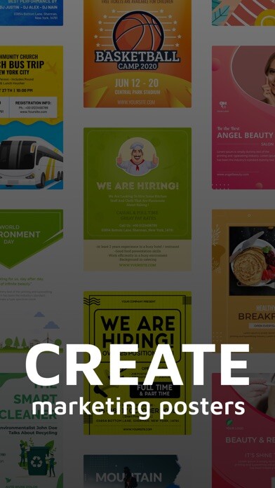 Emulate iPhone app Digital Ads & Poster Maker using MyAndroid