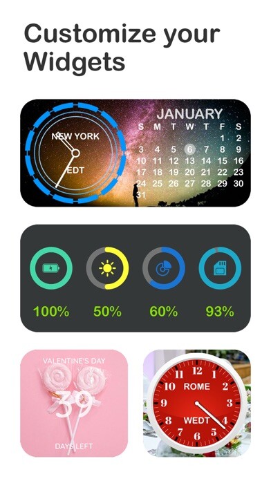 Emulate iPhone app Digital Analog Clock Widget using MyAndroid