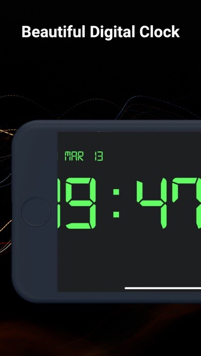 Emulate iPhone app Digital Clock - LED Widget using MyAndroid