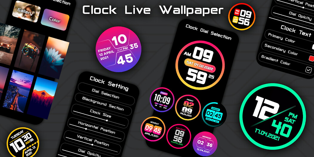 Digital Clock Wallpaper AOD