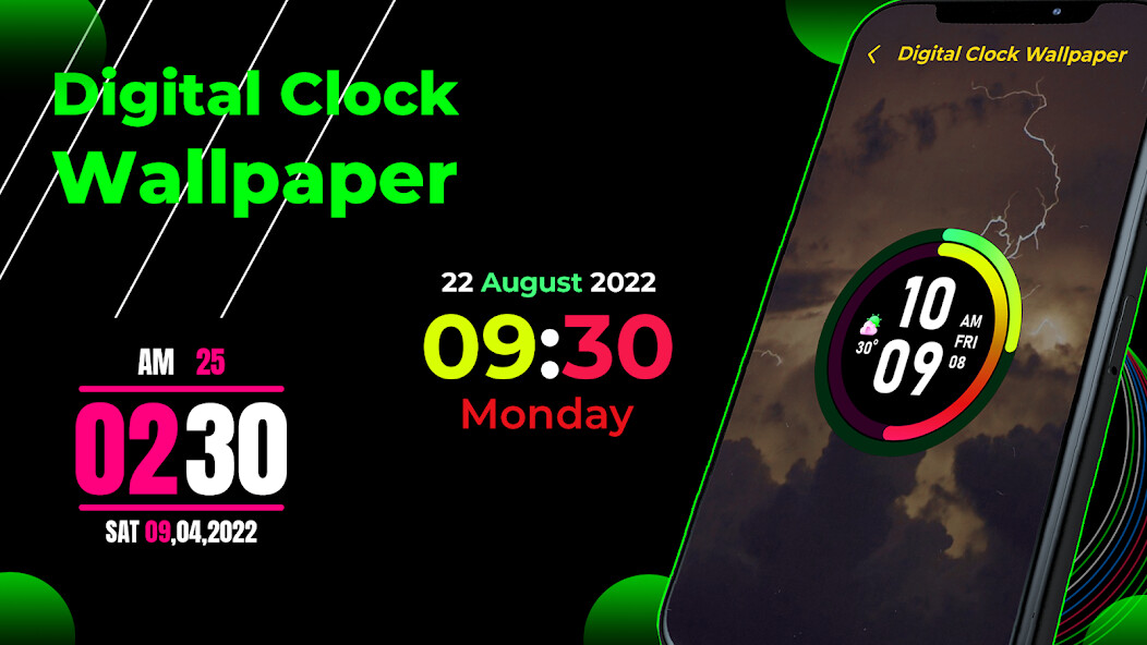 Run android online APK Digital Clock Wallpapers from MyAndroid or emulate Digital Clock Wallpapers using MyAndroid