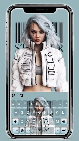 Run android online APK Digital Cool Girl Keyboard Background from MyAndroid or emulate Digital Cool Girl Keyboard Background using MyAndroid