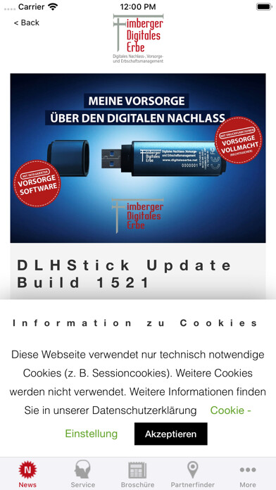 Emulate iPhone app Digitales Erbe using MyAndroid Emulate iPhone app Digitales Erbe using MyAndroid