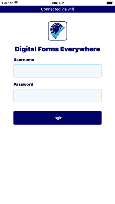 Emulate iPhone app Digital Forms Everywhere using MyAndroid