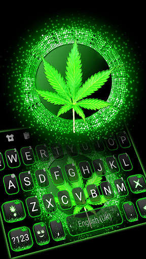 Run android online APK Digital Glow Weed Keyboard Background from MyAndroid or emulate Digital Glow Weed Keyboard Background using MyAndroid