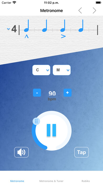Emulate iPhone app Digital Mobile Metronome using MyAndroid Emulate iPhone app Digital Mobile Metronome using MyAndroid