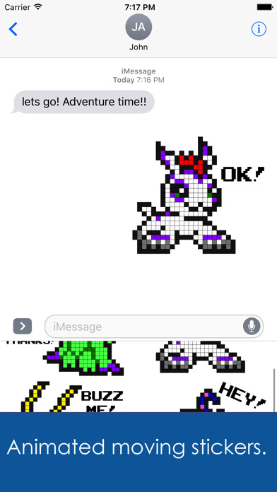 Emulate iPhone app Digital Monsters Pixel Art: Sticker Pack using MyAndroid Emulate iPhone app Digital Monsters Pixel Art: Sticker Pack using MyAndroid