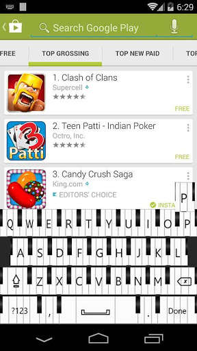 Emulate Android APK Digital Piano Keyboard
