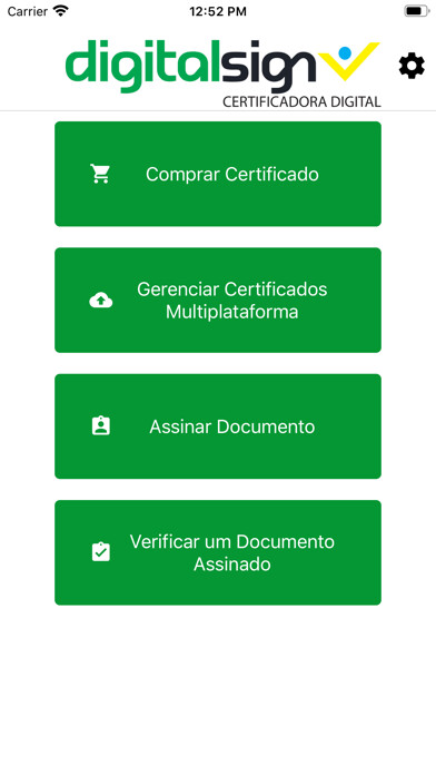Emulate iPhone app DigitalSign Brasil using MyAndroid Emulate iPhone app DigitalSign Brasil using MyAndroid