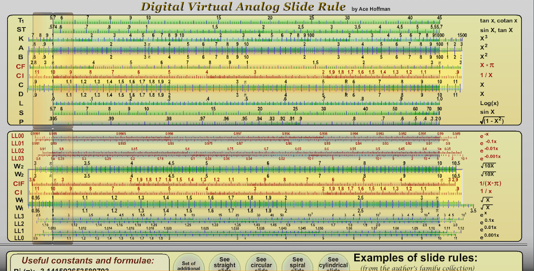Emulate Android APK Digital Slide Rule