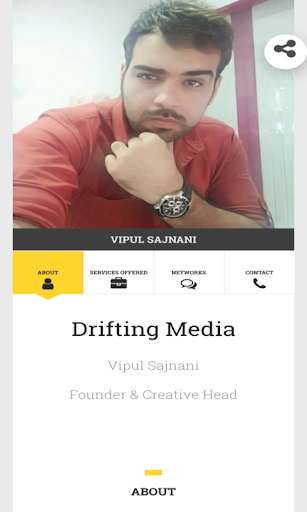 Run android online APK Digital VCard from MyAndroid or emulate Digital VCard using MyAndroid