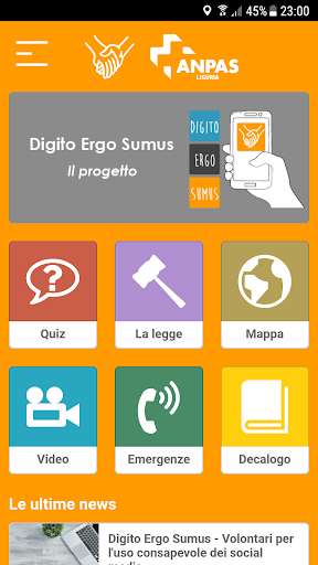 Run android online APK Digito Ergo Sumus - Anpas Liguria from MyAndroid or emulate Digito Ergo Sumus - Anpas Liguria using MyAndroid