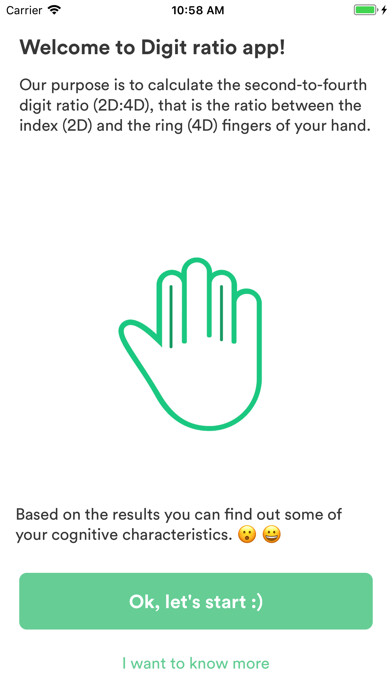 Emulate iPhone app Digit Ratio using MyAndroid Emulate iPhone app Digit Ratio using MyAndroid