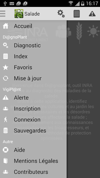 Emulate iPhone app Di@gnoPlant Salade using MyAndroid Emulate iPhone app Di@gnoPlant Salade using MyAndroid