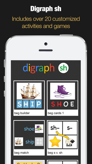 Emulate iPhone app Digraphs sh - Flashcards & Games using MyAndroid Emulate iPhone app Digraphs sh - Flashcards & Games using MyAndroid