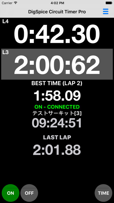 Emulate iPhone app DigSpice Circuit Timer Pro using MyAndroid
