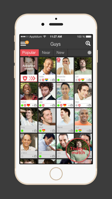 Emulate iPhone app DIGSSO - GAY SOCIAL NETWORK using MyAndroid