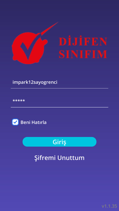 Emulate iPhone app Dijifen S?n?f?m using MyAndroid