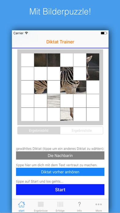 Emulate iPhone app Diktat Trainer using MyAndroid Emulate iPhone app Diktat Trainer using MyAndroid