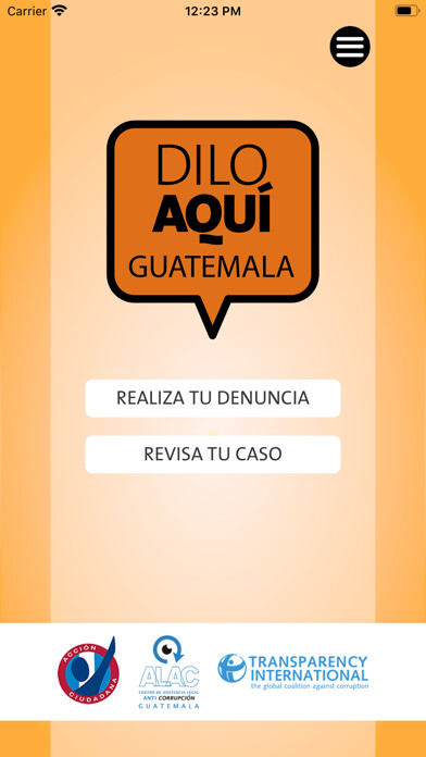 Emulate iPhone app Dilo Aquí Guate using MyAndroid