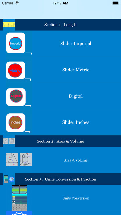 Emulate iPhone app Dimensions Lite Calculator using MyAndroid