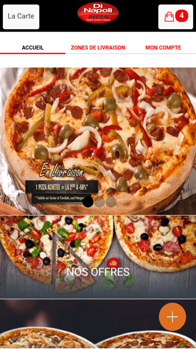 Emulate iPhone app Di Napoli pizza Alfortville using MyAndroid