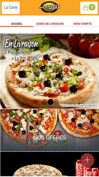Emulate iPhone app Di Napoli Pizza Brest using MyAndroid Emulate iPhone app Di Napoli Pizza Brest using MyAndroid