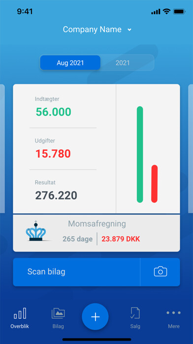 Emulate iPhone app Dinero Regnskabsprogram using MyAndroid Emulate iPhone app Dinero Regnskabsprogram using MyAndroid