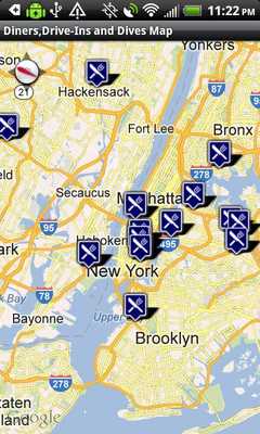 Emulate Android APK Diners and Drive-ins on Map Emulate Android APK Diners and Drive-ins on Map