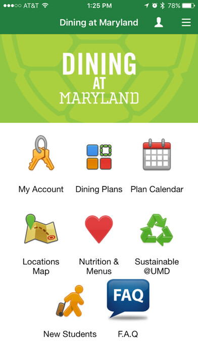 Emulate iPhone app Dining at Maryland using MyAndroid Emulate iPhone app Dining at Maryland using MyAndroid