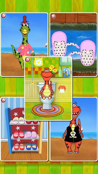 Emulate iPhone app Dino Bath & Dress Up -FREE games for girls & boys using MyAndroid