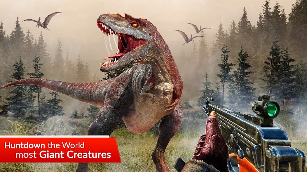 Run android online APK Dino Hunt :Animal Hunting Game from MyAndroid or emulate Dino Hunt :Animal Hunting Game using MyAndroid
